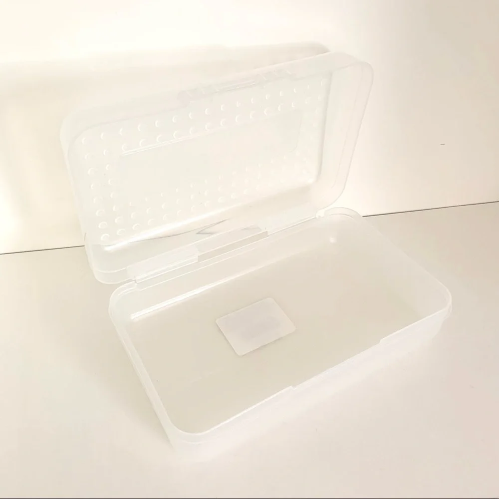 Vintage clear spacemaker stationary pencil case